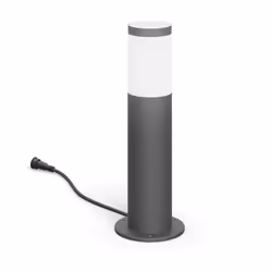 Philips Luminaires extérieurs, Piedestal extérieur/Lampadaire, Gris, Acier inoxydable, IP44, Jardin, Patio, Jardin, Patio
