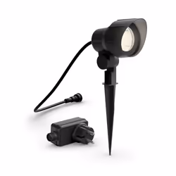 Philips Luminaires extérieurs, Éclairage de spot extérieur, Noir, IP44, Jardin, Patio, II, Jardin, Patio