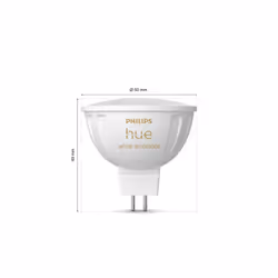 Philips Hue White ambiance MR16 Spot d'éclairage intelligent Bluetooth/Zigbee Blanc 5,1 W