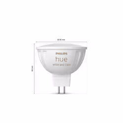 Philips Hue White and Color ambiance MR16 Spot d'éclairage intelligent Bluetooth/Zigbee Blanc 6,3 W