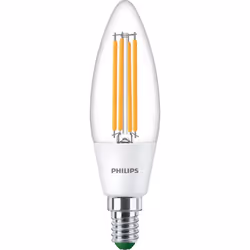 Philips Ampoule flamme et Lustre, 2,3 W, 40 W, E14, 485 lm, 50000 h, Blanc