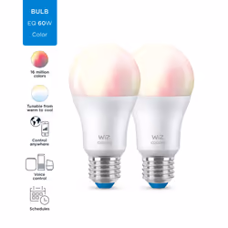 WiZ Ampoule 8 W (éq. 60 W) A60 E27 x2