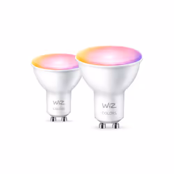 WiZ 2 spots 50W PAR16 GU10, Ampoule intelligente, Wi-Fi, Blanc, LED, GU10, Multicolore