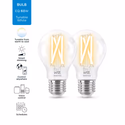 WiZ Ampoule transparente à filament 60 W A60 E27 x2