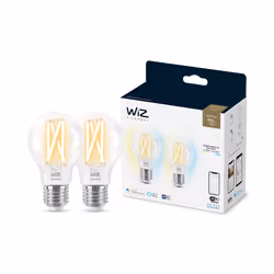 WiZ Ampoule transparente à filament 60 W A60 E27 x2
