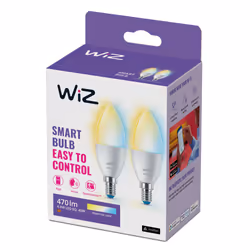 WiZ 2 ampoules flamme 40W C37 E14