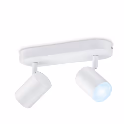 WiZ 2 spots orientables IMAGEO, Éclairage de plafond intelligent, Blanc, Wi-Fi/Bluetooth, LED, Ampoule(s) non remplaçable(s), ...