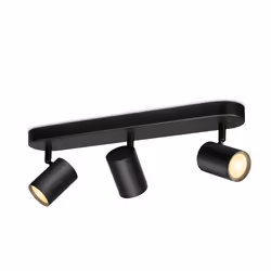 WiZ 3 spots orientables IMAGEO, Éclairage de plafond intelligent, Wi-Fi/Bluetooth, Noir, LED, Ampoule(s) non remplaçable(s),  ...
