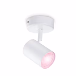 WiZ 1 spot orientable IMAGEO, Éclairage de plafond intelligent, Blanc, Wi-Fi/Bluetooth, LED, Ampoule(s) non remplaçable(s), 2 ...