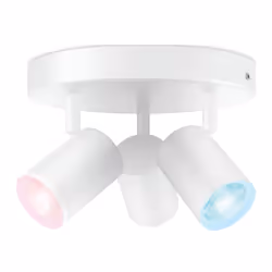 WiZ 3 spots orientables IMAGEO Plaque ronde, Spot d'éclairage intelligent, Blanc, LED, Ampoule(s) non remplaçable(s), 2200 K, ...
