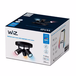 WiZ 3 spots orientables IMAGEO Plaque ronde