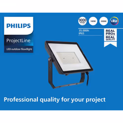 Philips 8719514954465, 100 W, Halogénure de métal, Noir, 3000 K, 9000 lm, 35000 h