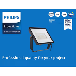 Philips 8719514954489, 200 W, LED, Noir, 3000 K, 18000 lm, 35000 h