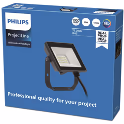 Philips Projecteur, 20 W, LED, Noir, 4000 K, 1900 lm, 35000 h