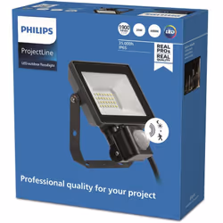 Philips Projecteur, 20 W, LED, Noir, 4000 K, 1900 lm, 35000 h