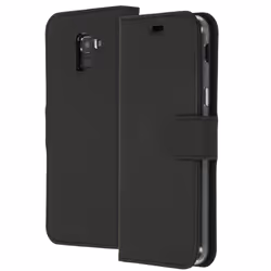 Accezz J600F60446802, Étui avec portefeuille, Samsung, Galaxy J6, 14,2 cm (5.6"), Noir