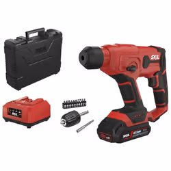 Perforateur SDS+ (1x2.0 Ah) + Accessoires en valise - SKIL RH1E3810GB Le perforateur sans fil SKIL RH1E3810GB 20V Max est un  ...