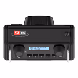Perfectpro DPR2-18V Radio portable Numérique Noir - Vue supplémentaire 5