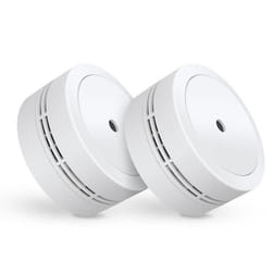 Détecteur de fumée compact ELRO FS7810 - Batterie 10 ans - Norme européenne EN14604 - 2 pièces Blanc