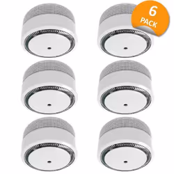 ELRO FS8010 Mini détecteur de fumée - Conception compacte - Batterie 10 ans - EN 14604 - 6 Pièces