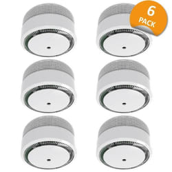 ELRO FS8010 Mini détecteur de fumée - Conception compacte - Batterie 10 ans - EN 14604 - 6 Pièces