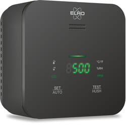 Elro FCO240011 compteur de la qualité de l’air Noir