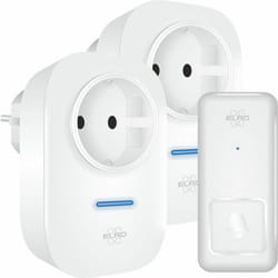 Sonnette sans fil - ELRO - DB4000 - 64 mélodies - Portée 150 m - Étanchéité IP44