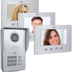 Interphone vidéo - ELRO - DV4000-3 - Caméra Full HD 1080P - Vision nocturne - 3 écrans 7 pouces