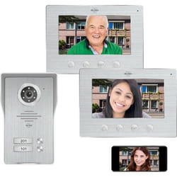 ELRO DV4000IP2 Interphone porte vidéo IP Wifi - 2 appartements - Caméra Full HD 1080P avec vision nocturne - câble 4 fils