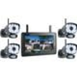 ELRO CZ60RIPS-4 Color Night Vision Camera de Surveillance Kit avec 9 Écran 4 Caméras et application - 1080P HD résolution