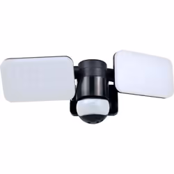 ELRO LF70 Duo Lampe dextérieur LED avec détecteur de mouvement - 2 x 10 W - 1200 LM - IP54 étanche - Noir
