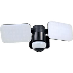 Projecteur LED extérieur ELRO LF70 Duo détecteur de mouvement 2 x 10W 1200 lm éclairage de sécurité IP54 étanche Noir