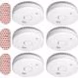 Pack de 6 Détecteurs de fumée ELRO FS1805 avec aimant et batterie de 5 ans - Blanc