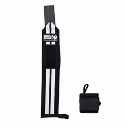 Bandes de poignet - Gorilla Wear - Wrist Wraps Pro - Noir/Blanc - Taille unique - Musculation