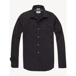 Tommy Hilfiger 8719701014040 chemise et haut Col boutonné Manches longues Coton, Elastane