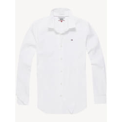 Tommy Hilfiger 8719701014064 chemise et haut Col boutonné Manches longues Coton, Elastane