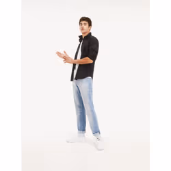 Tommy Hilfiger 8719701014088 chemise et haut Col boutonné Manches longues Coton, Elastane - Vue supplémentaire 6