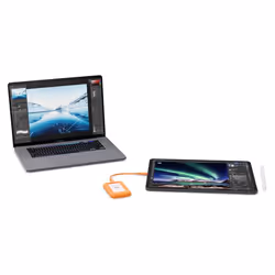 LaCie STND1000400 disque dur externe 1 To USB Type-C 3.2 Gen 1 (3.1 Gen 1) Gris, Orange - Vue supplémentaire 4