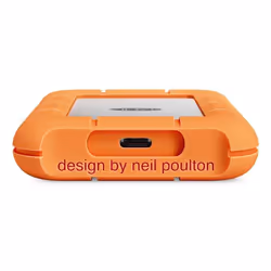 LaCie STND4000400 lecteur à circuits intégrés externe Technologie Thunderbolt 4 To USB Type-C USB4 Gen 3x2 Orange, Acier inoxydable - Vue supplémentaire 3