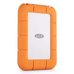 LaCie STND4000400 lecteur à circuits intégrés externe Technologie Thunderbolt 4 To USB Type-C USB4 Gen 3x2 Orange, Acier inoxydable - Vue supplémentaire 4