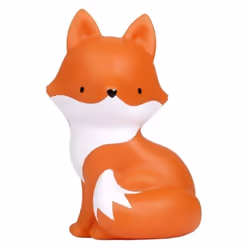 Tirelire enfant - A LITTLE LOVELY COMPANY - Renard - PVC sans BPA - 13x187x102 cm - Orange
