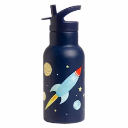 A Little Lovely Company DBSSSP39, 350 ml, Utilisation quotidienne, Marine, Acier inoxydable, Enfant, Garçon/Fille