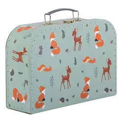 A Little Lovely Company SCFOMI22 Ensemble de sacs de voyage Casque à coque dure Vert Carton, Métal, Polyester