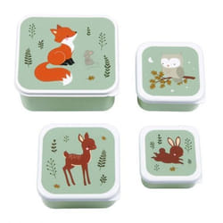 A Little Lovely Company SBSEFF45 Ensemble boîte repas Plastique Multicolore 4 pièce(s)