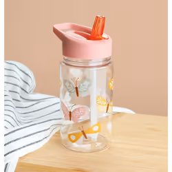 A Little Lovely Company DBBUPI43 Utilisation quotidienne 450 ml Tritan Pêche, Transparent - Vue supplémentaire 4