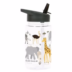 A Little Lovely Company Savanna Utilisation quotidienne 450 ml Polypropylène (PP), Tritan Gris, Transparent - Vue supplémentaire 2