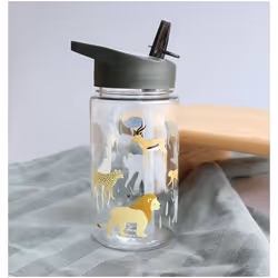A Little Lovely Company Savanna Utilisation quotidienne 450 ml Polypropylène (PP), Tritan Gris, Transparent - Vue supplémentaire 3