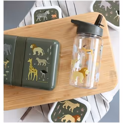 A Little Lovely Company Savanna Utilisation quotidienne 450 ml Polypropylène (PP), Tritan Gris, Transparent - Vue supplémentaire 4