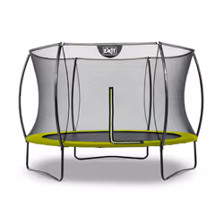 EXIT Trampoline Silhouette ø305cm - vert, Trampoline suspendu, Rond, 100 kg, 3 an(s), Filet de sécurité, Assemblage requis