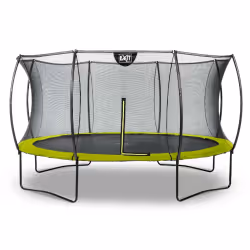 EXIT Trampoline Silhouette ø427cm - vert, Trampoline suspendu, Rond, 120 kg, 3 an(s), Filet de sécurité, Assemblage requis